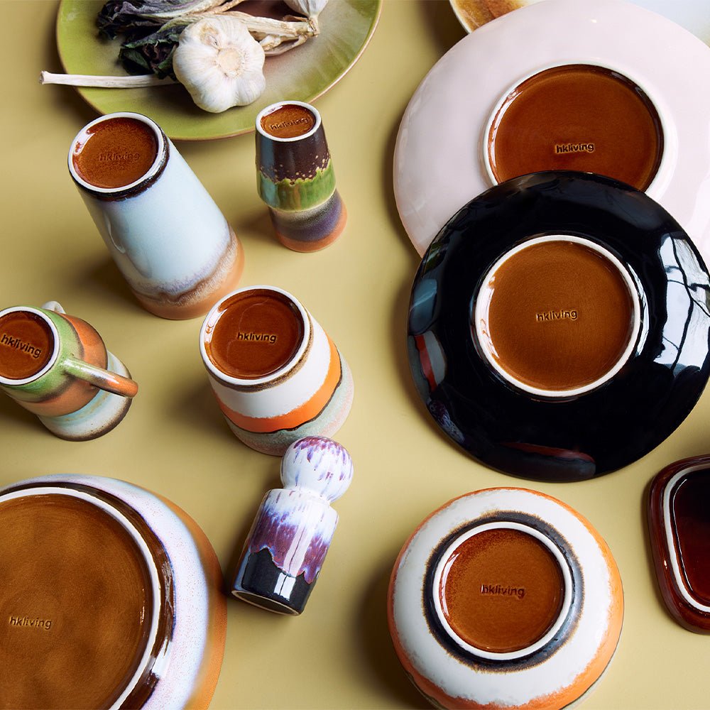 70s Ceramics Latte Mugs Clash (set of 2)