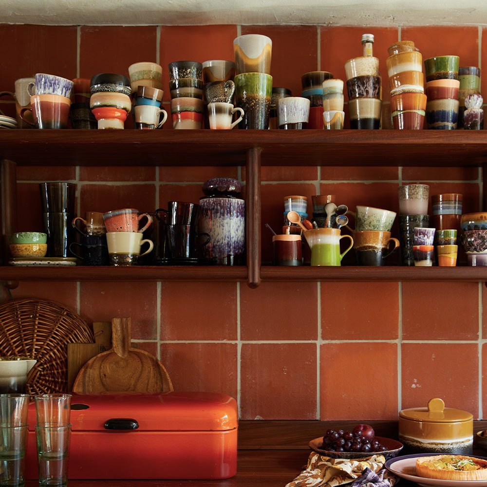 70s Ceramic Coffee Mugs Soil (set of 6)