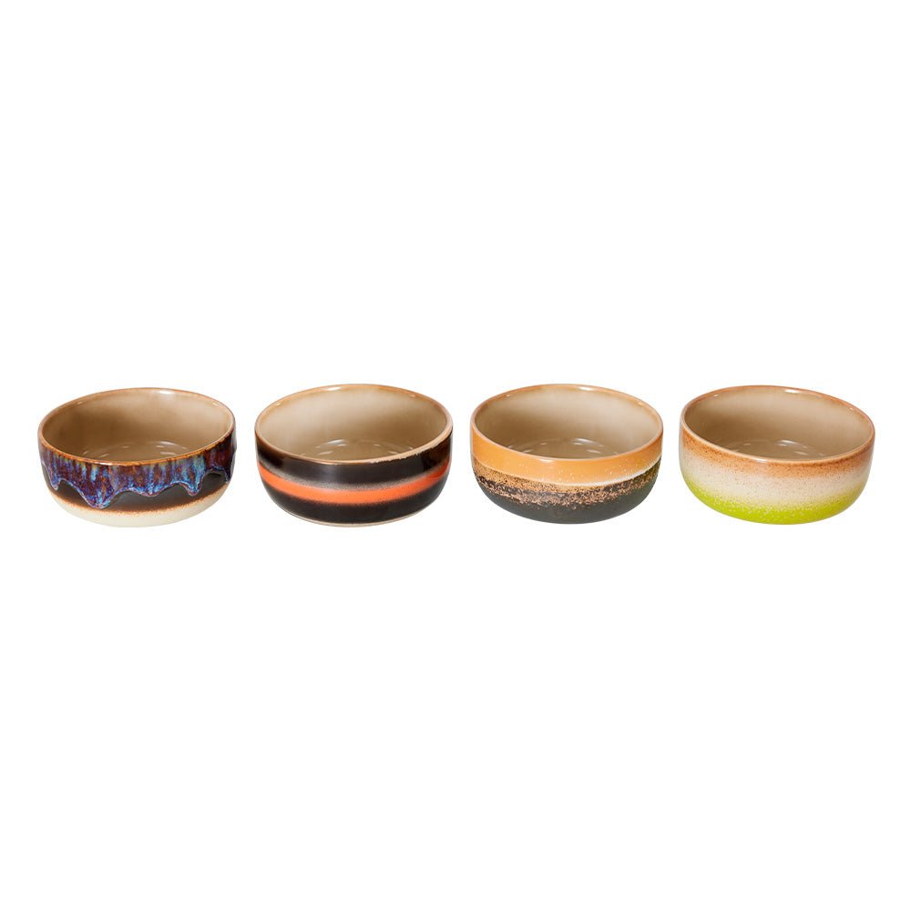 70s Ceramics Dessert Bowls Humus (set of 4)