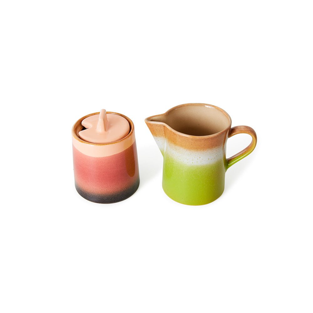 70s Ceramics Milk Jug & Sugar Pot Foreland