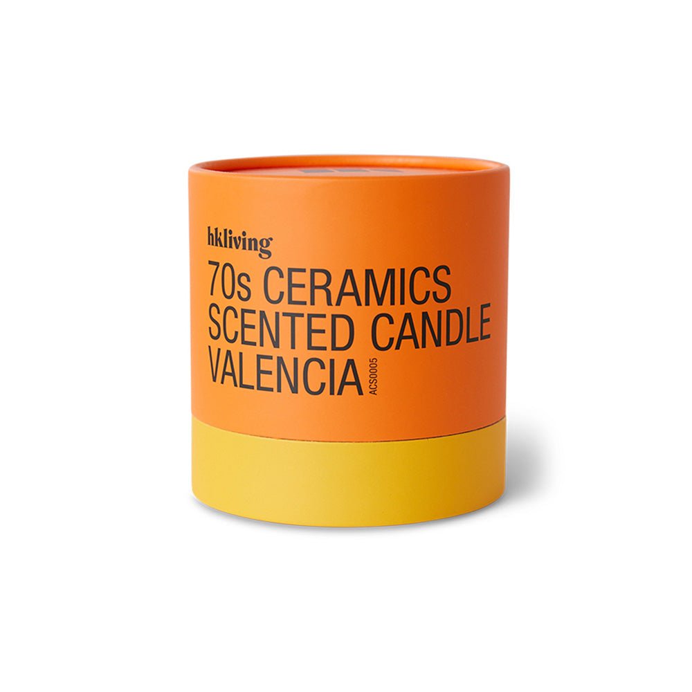 70s Ceramics: Scented Candle - Valencia