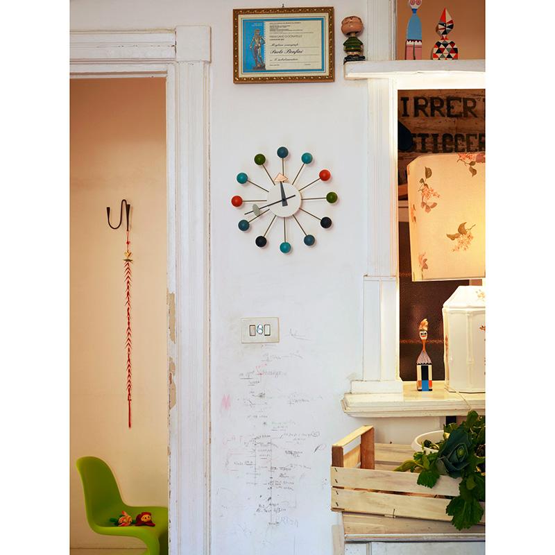 Ball Wall Clock Multicolor