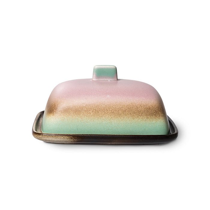 70s Ceramics Butter Dish Mercury