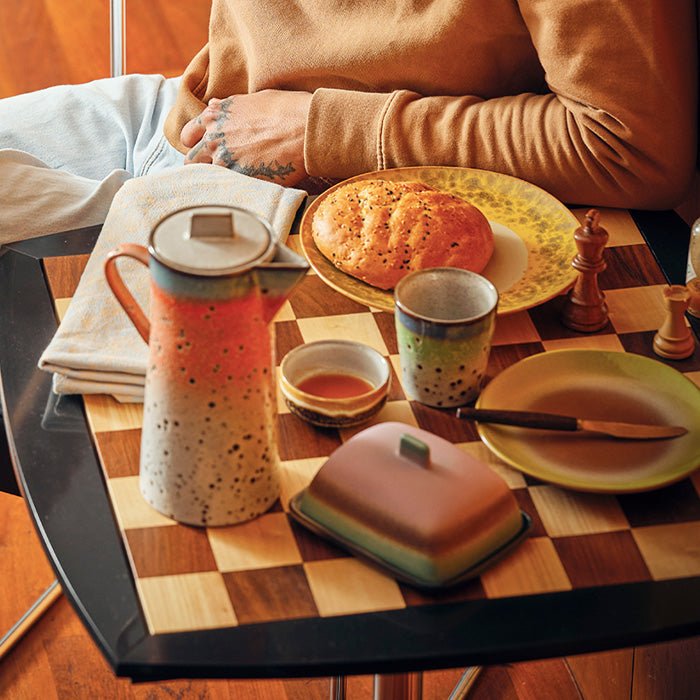 70s Ceramics Butter Dish Mercury