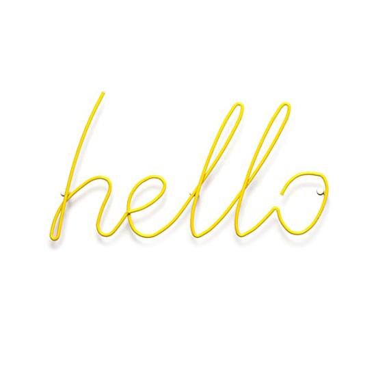 Hello Coat Rack Yellow