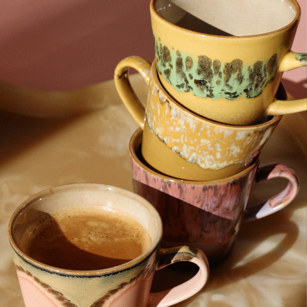70s Ceramics: Americano Mugs - Radiant (set de 4)