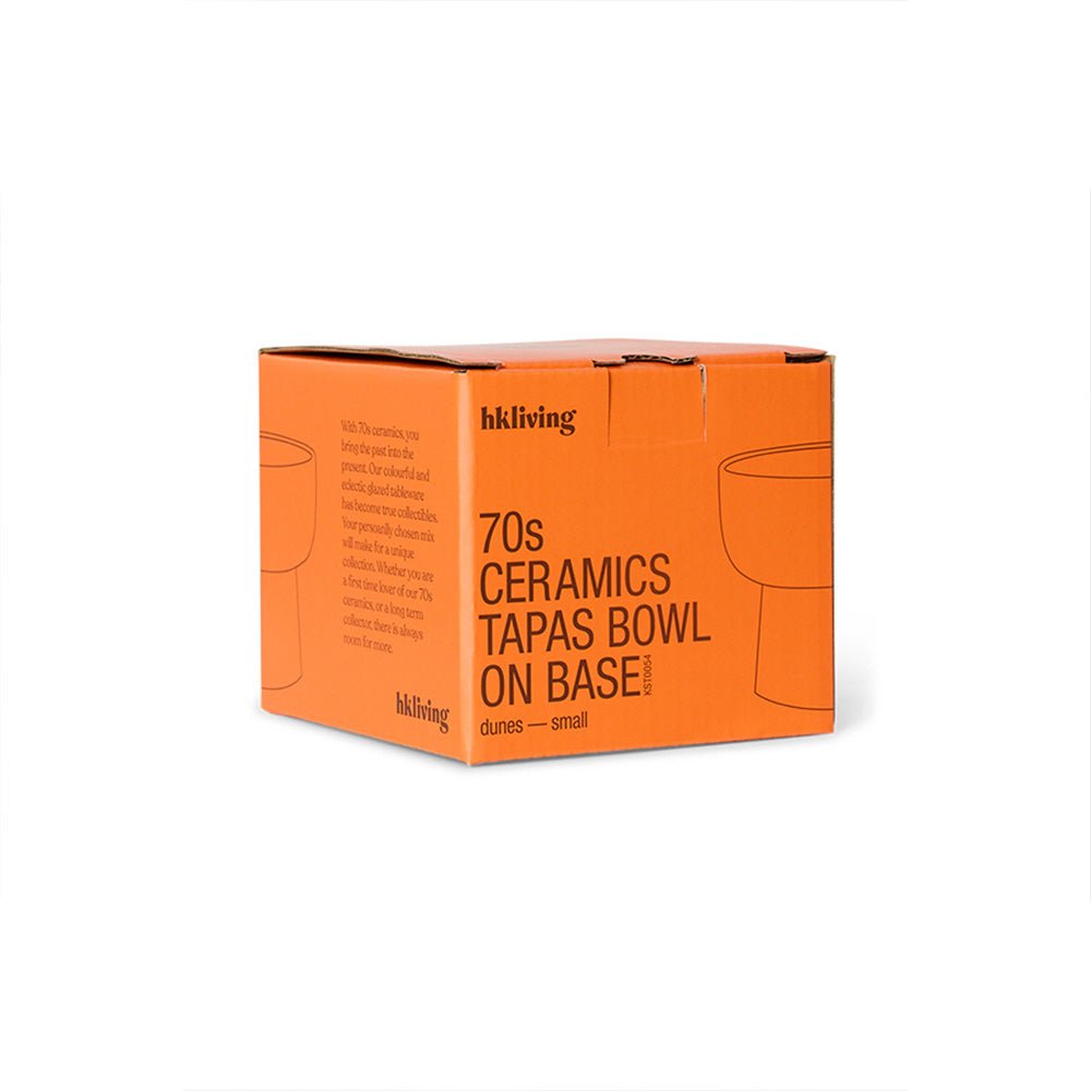 70s Ceramics: Tapas Bowl on Base - Dunes S