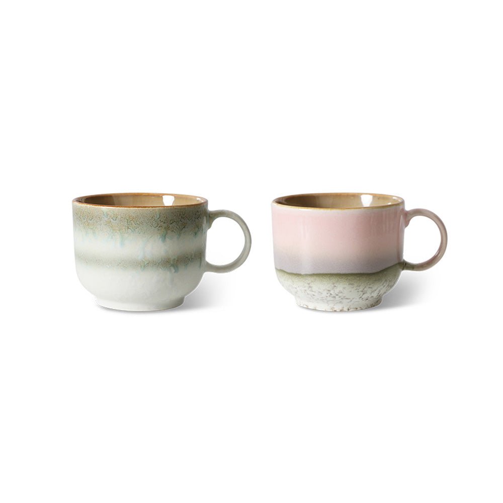 70s Ceramics: Tea Cups - Nova (set de 2)