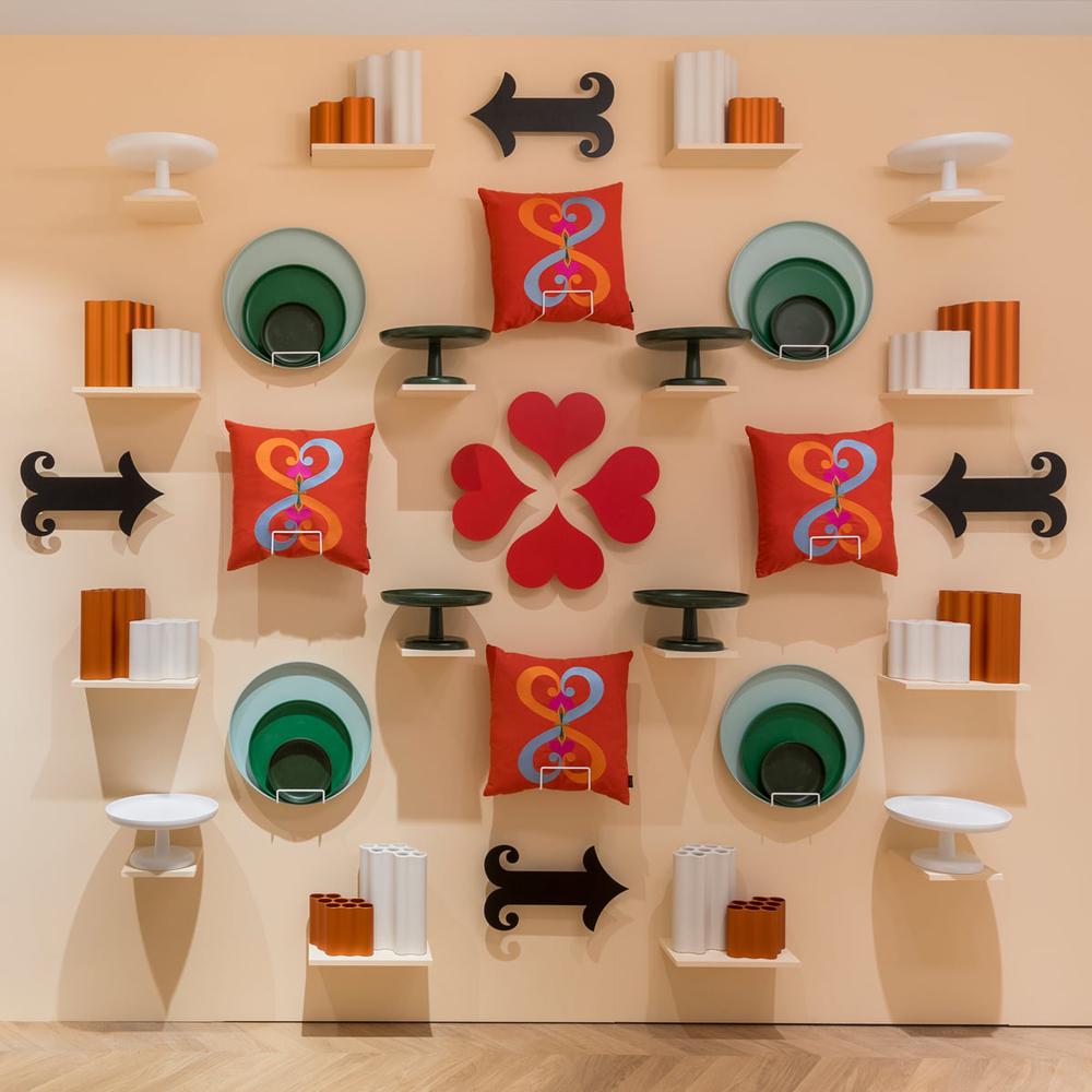 Metal Wall Relief Little Heart Red