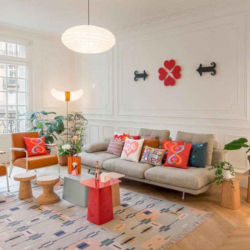 Metal Wall Relief Little Heart Red