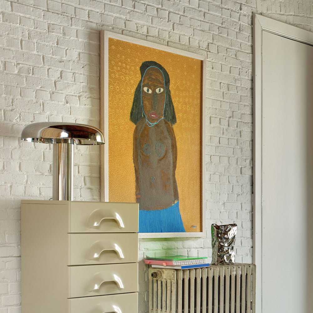 Mushroom Table Lamp Chrome